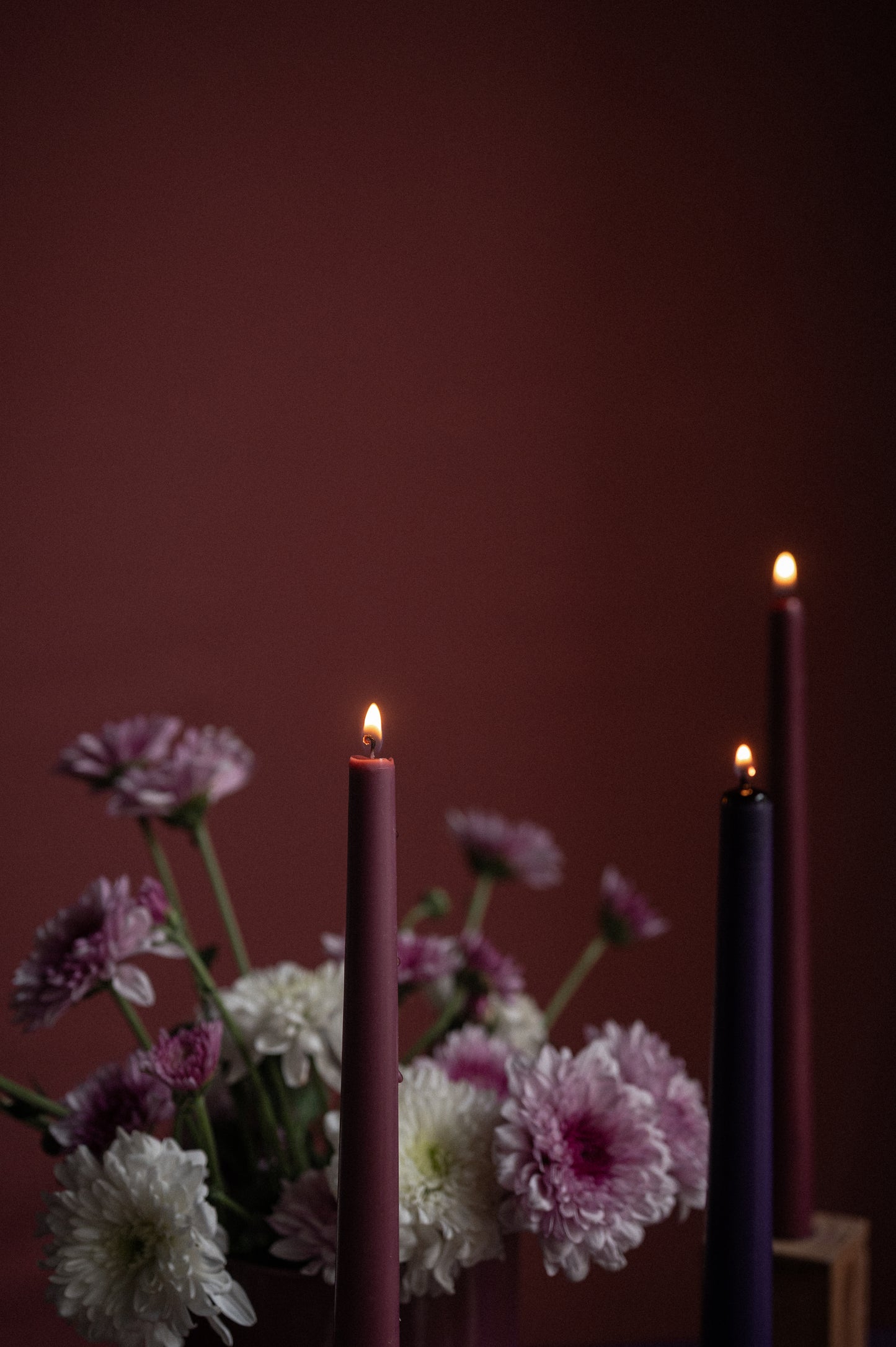 Pillar candles - Darker shades