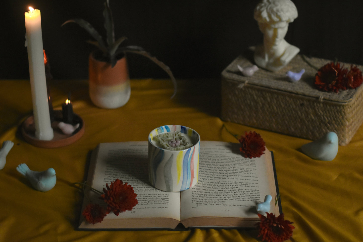 Ceramic candle