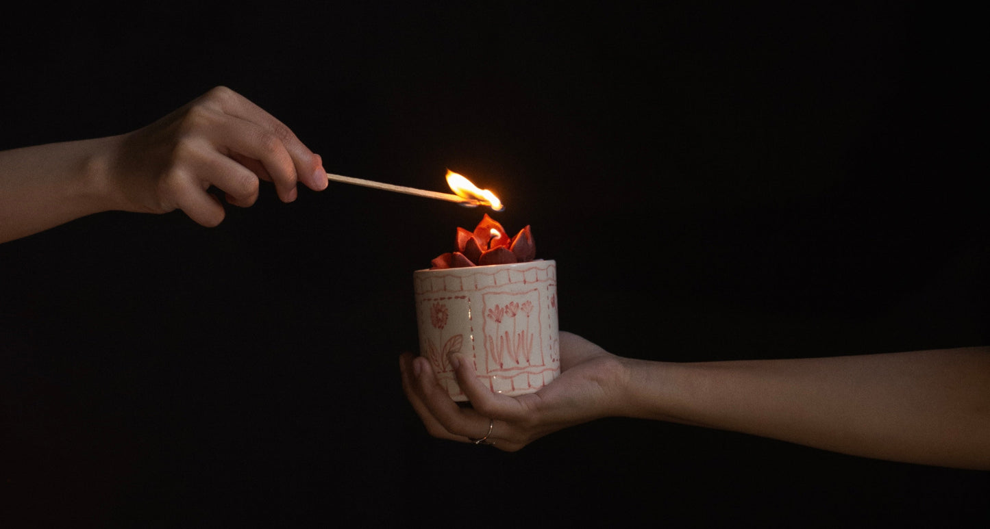 Ceramic candle