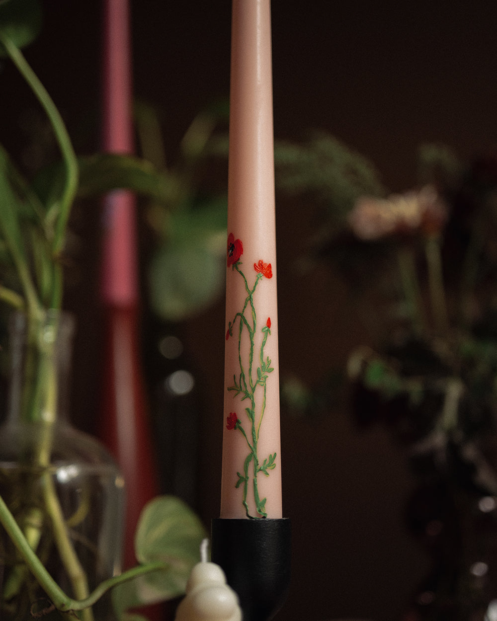 Floral Pillar Candles