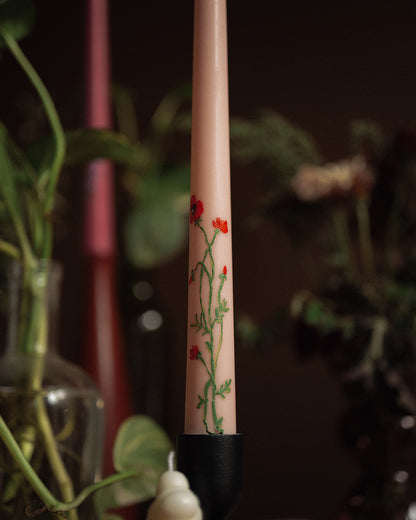 Floral Pillar Candles