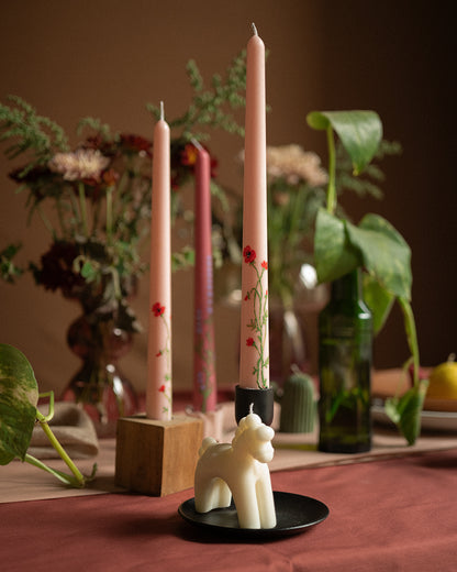 Floral Pillar Candles