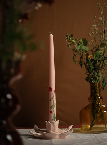 Floral Pillar Candles