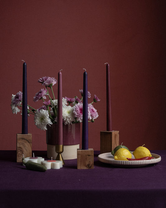 Pillar candles - Darker shades