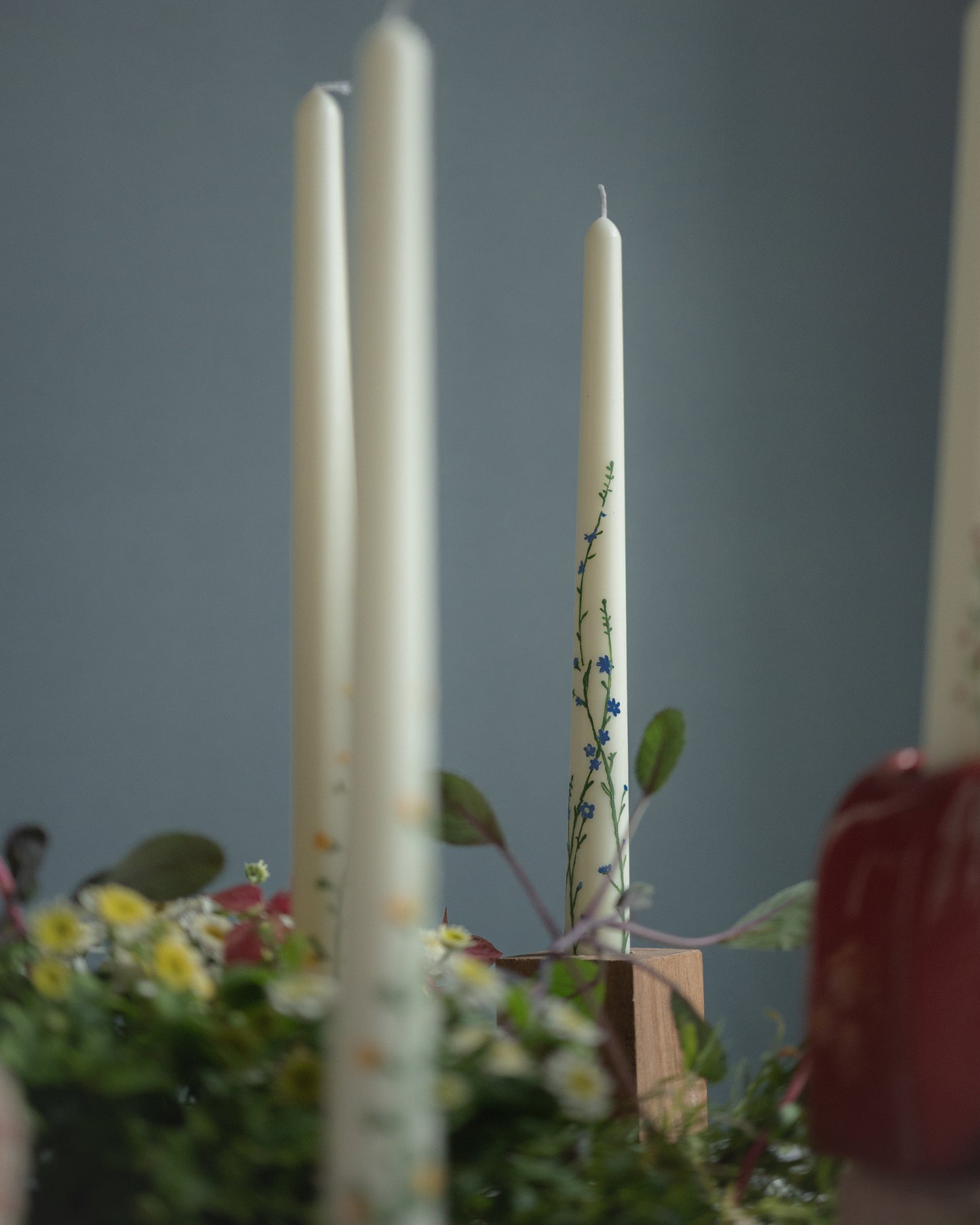 Pillar candles - "Flora"