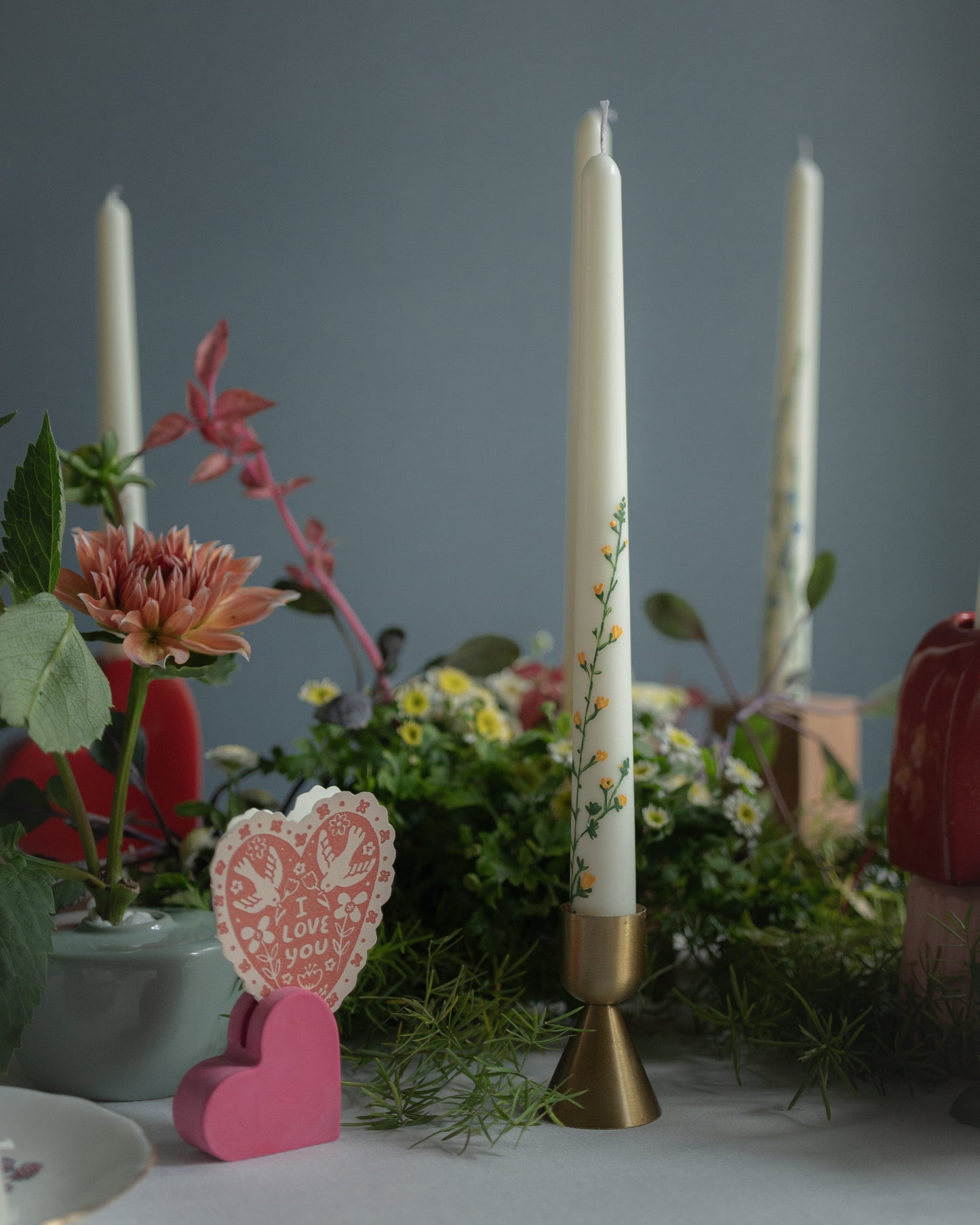 Pillar candles - "Flora"