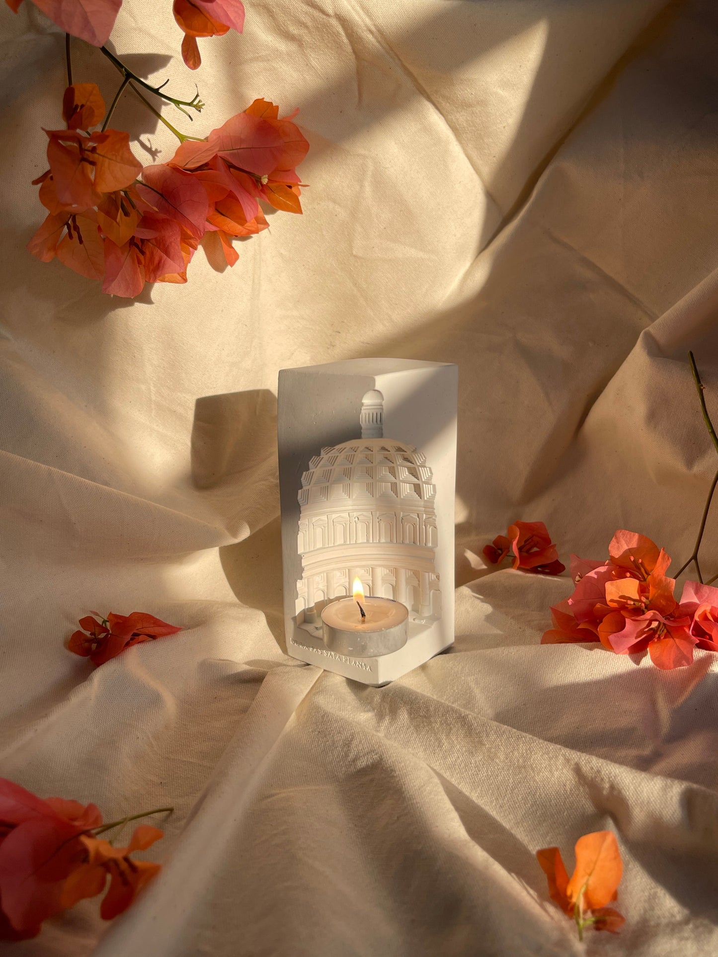 Roman Book End / Tea Light candle holder