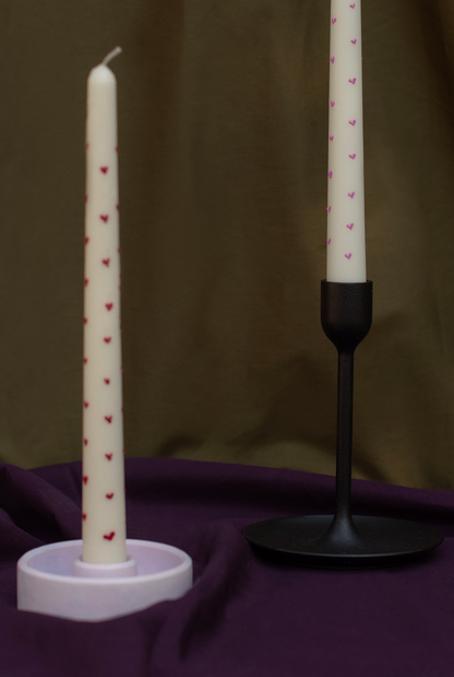 Pillar Candle - Hearts